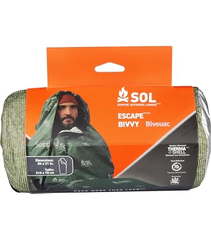 Amazon.com : S.O.L. 90% Reflective 2-Person XL Emergency Bivvy